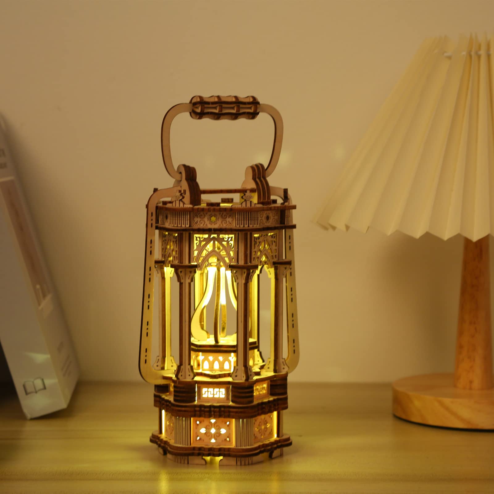 Amazon.com: KonHaovF 3D Wooden Puzzles for Adults Vintage Lantern